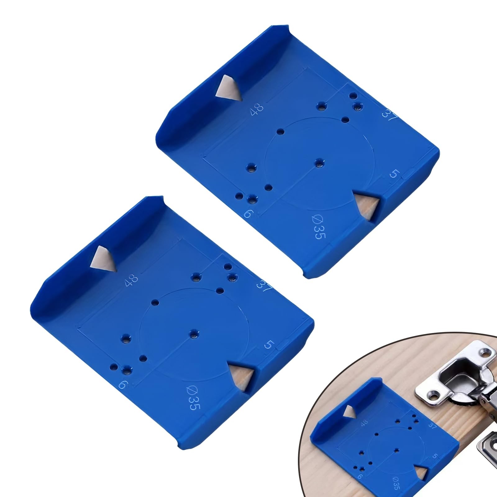 2 Pack 35mm 40mm Cabinet Hinge Jig Concealed Hinge Jig for Cabinet Doors Cabi...