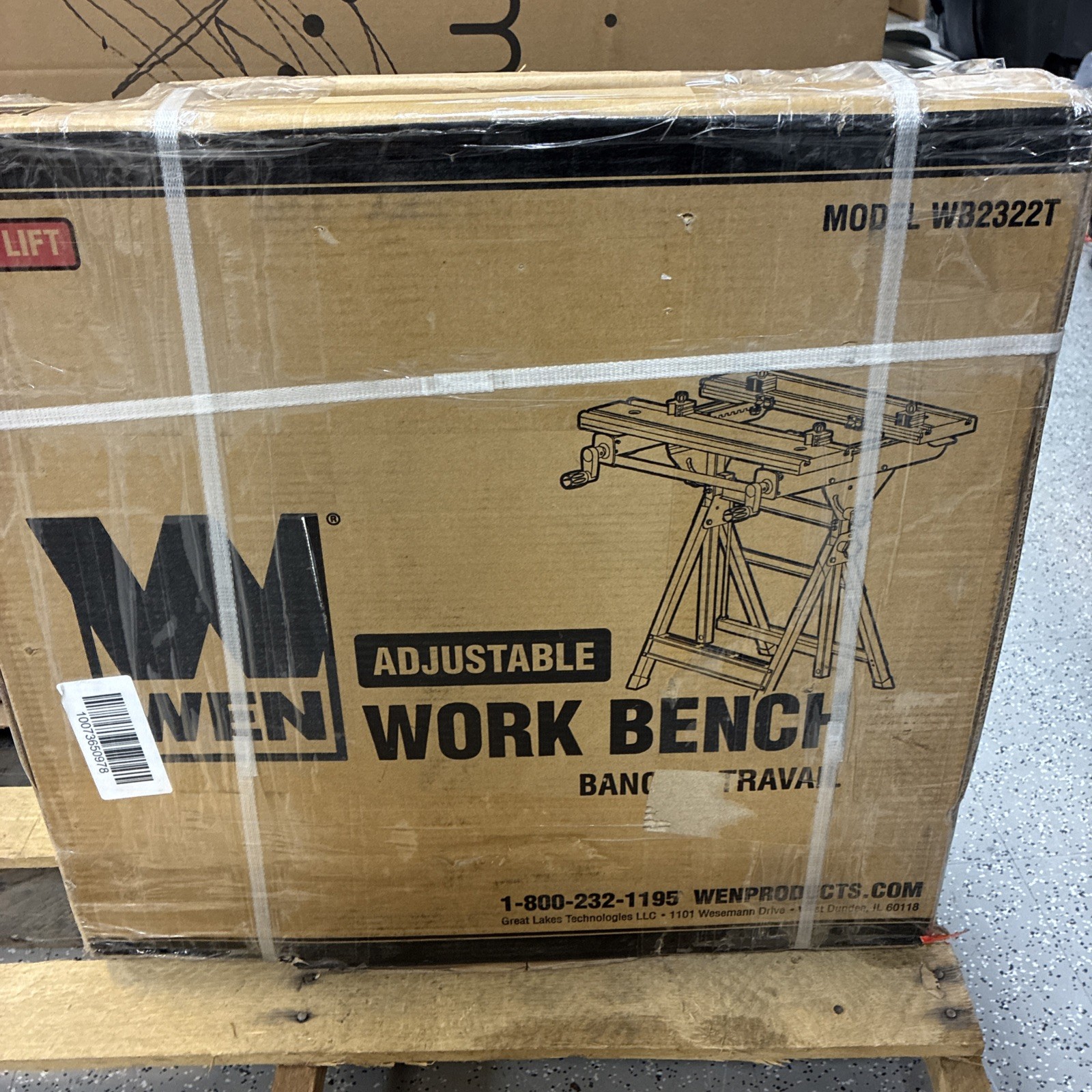 WEN WB2322T 24-Inch Height Adjustable Tilting Steel Portable Work Bench and Vise