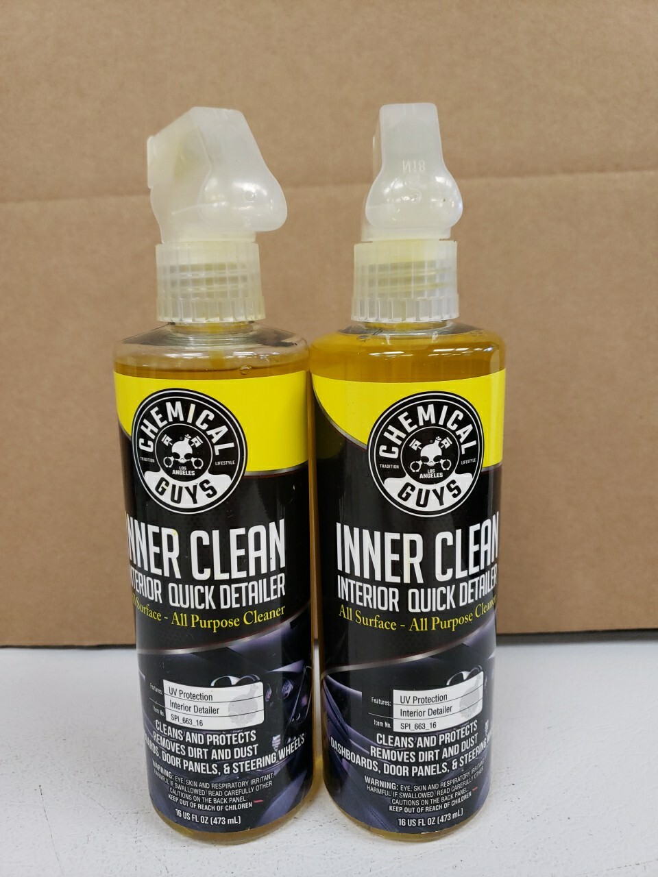 Chemical Guys SPI_663_16 Inner Clean Interior Quick Detailer 16oz- 2 Bottles