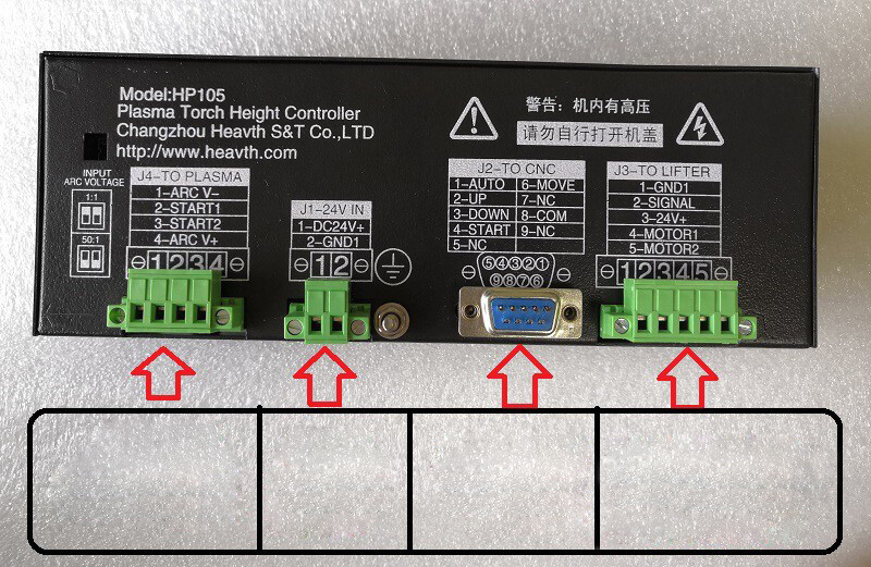 HP105 Torch Height Controller for Arc Voltage CNC Plasma Cutting Machine DC24V