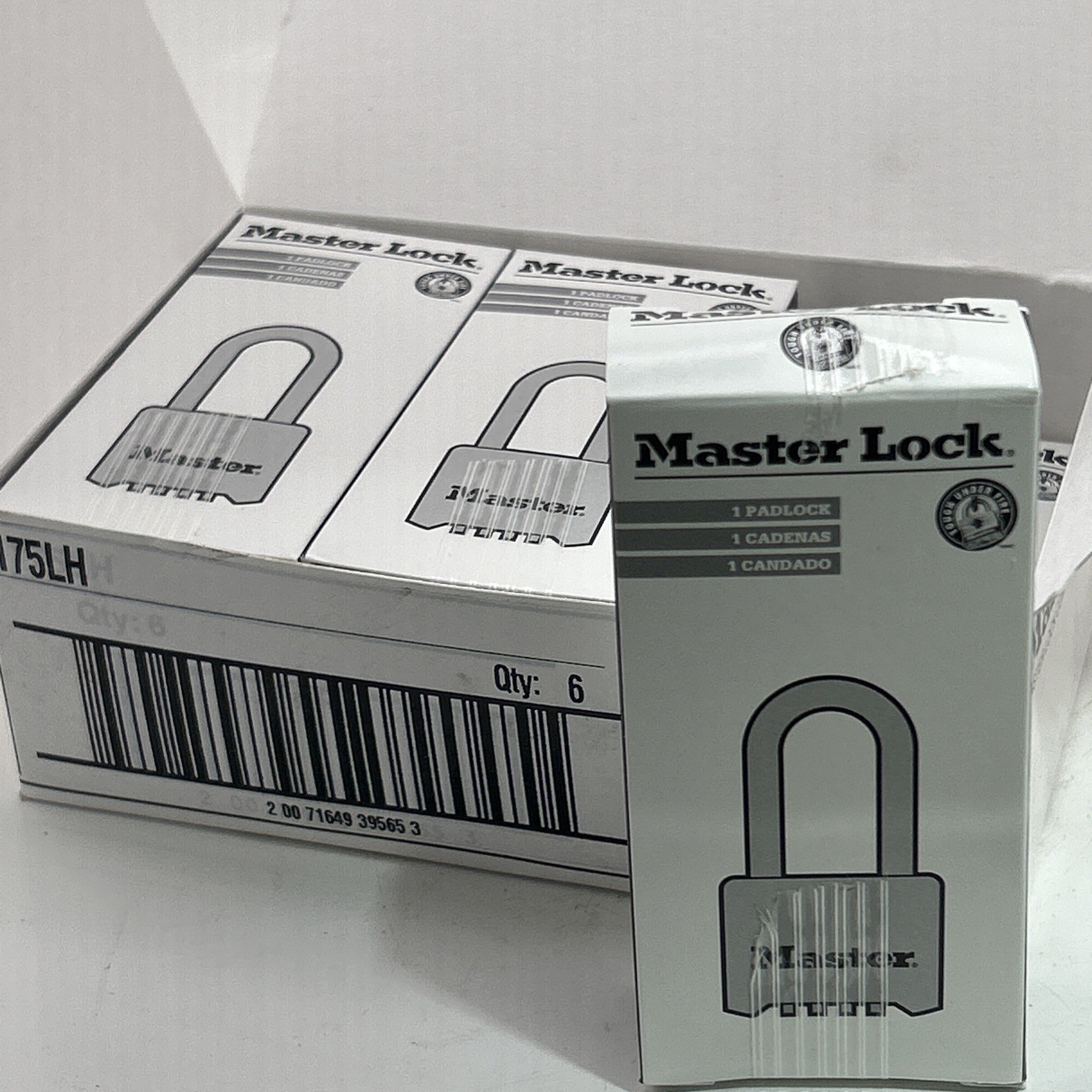 (Lot of 6) Master Lock 175LH Combination Padlock - Brass