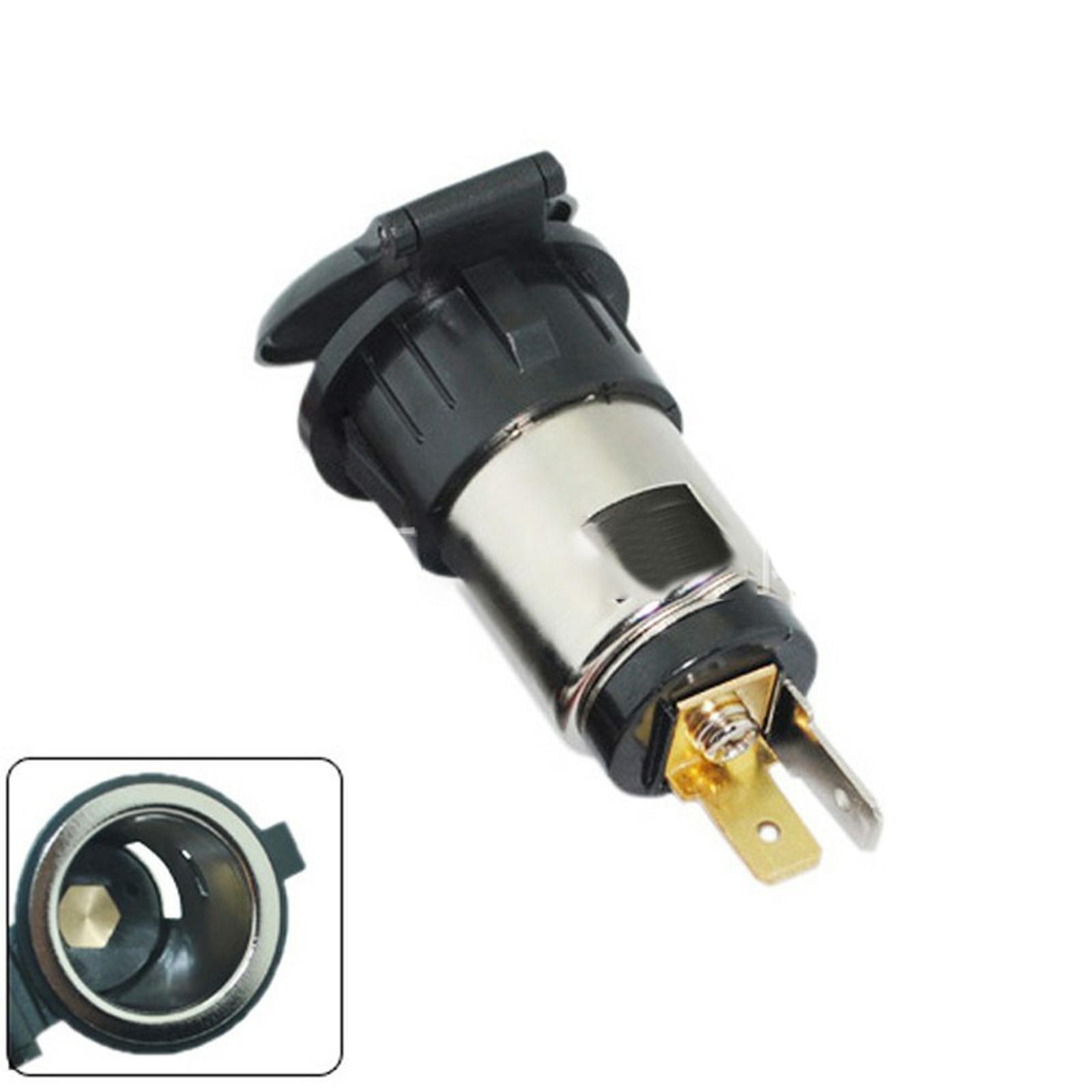 12V USB With Cable Car Cigarette Lighter Socket Charger Power Adapter Outlet