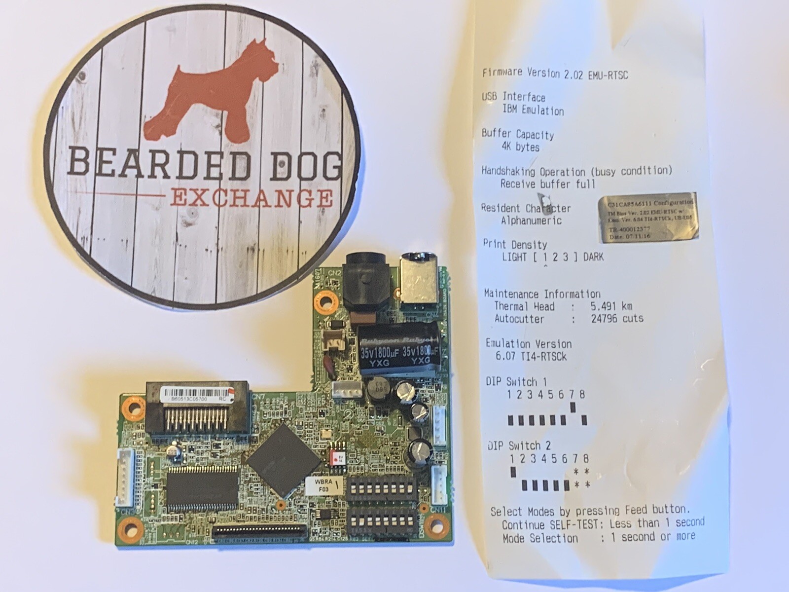Epson TM-T88V Main Board, firmware 2.02 EMU-RTSC, IBM Emulation 6.04 TI4-RTSCk