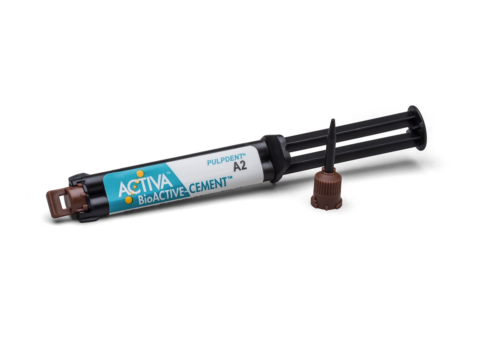 Pulpdent VC1A2 Activa BioACTIVE Resin Cement Automix Dual Cure Syringe A2 Opaque