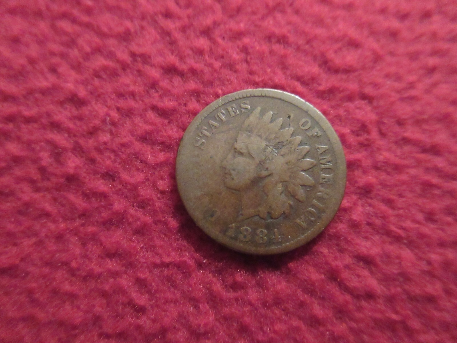 1884  DATED  INDIAN CENT  ORIGINAL