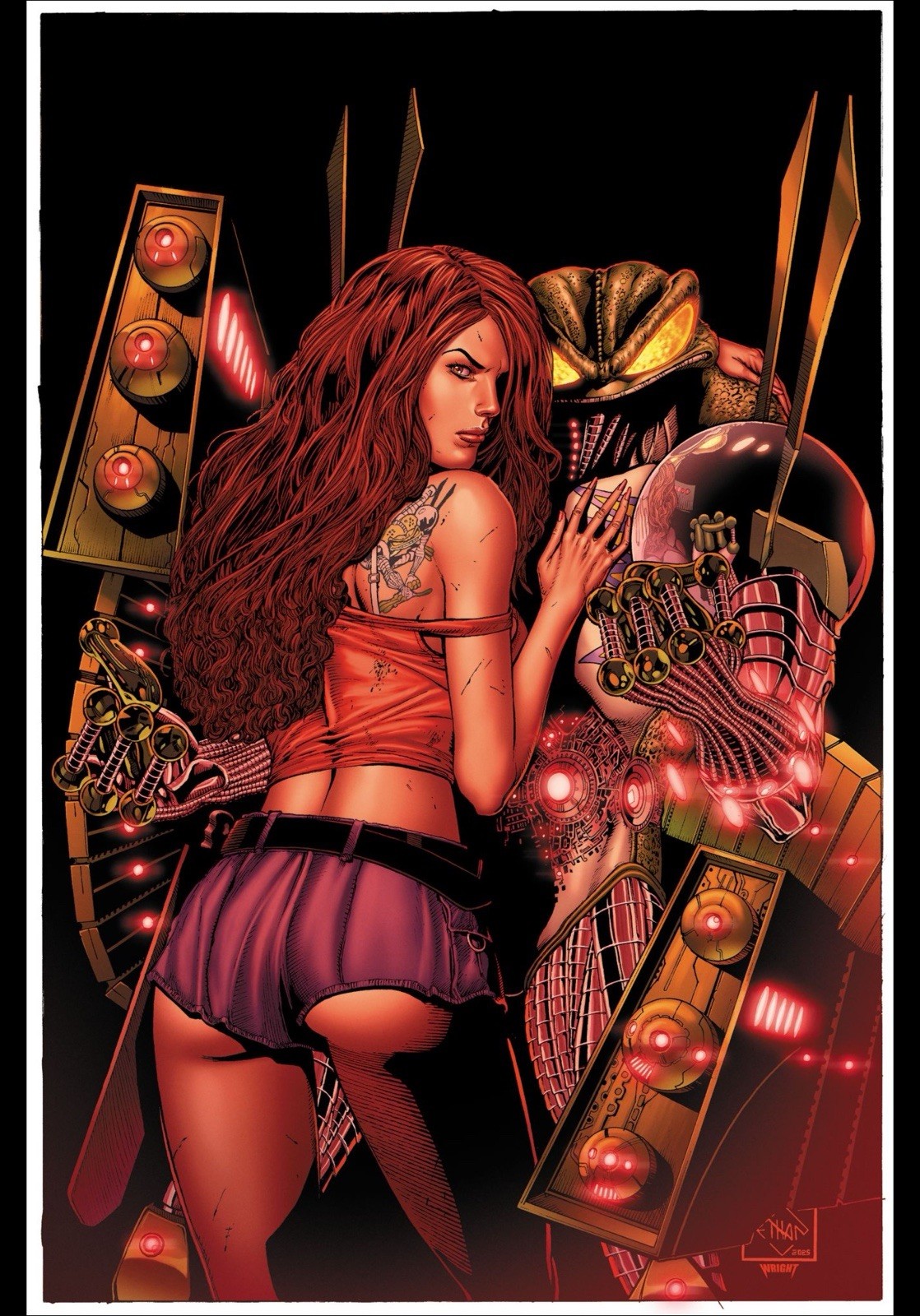 CYBERFROG Limited Print  #4 Signed and numbered ltd 100 Red Extermination