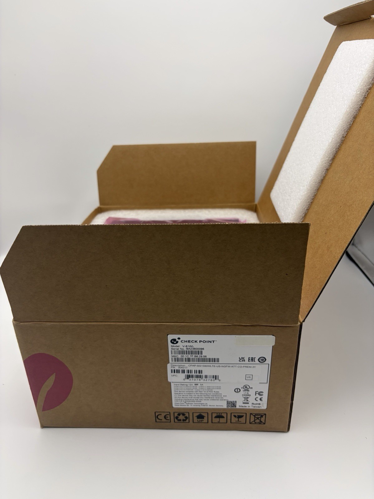 Check Point 1590 Model V81WL Network Security Gateway Device Open Box G2U