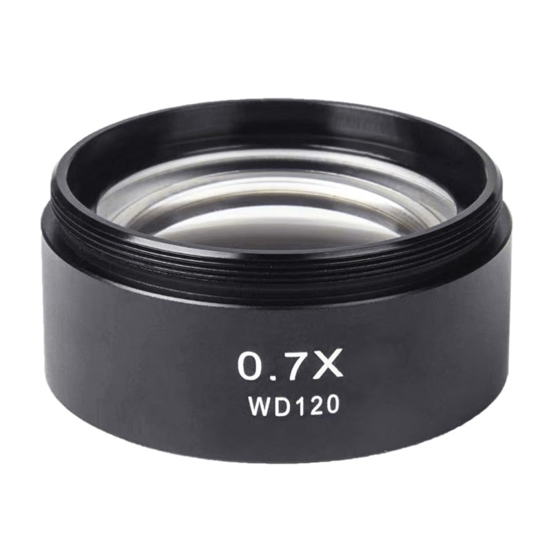 Microscope Auxiliary Objective Lens WD120 0.7X Microscope Accessories Replace