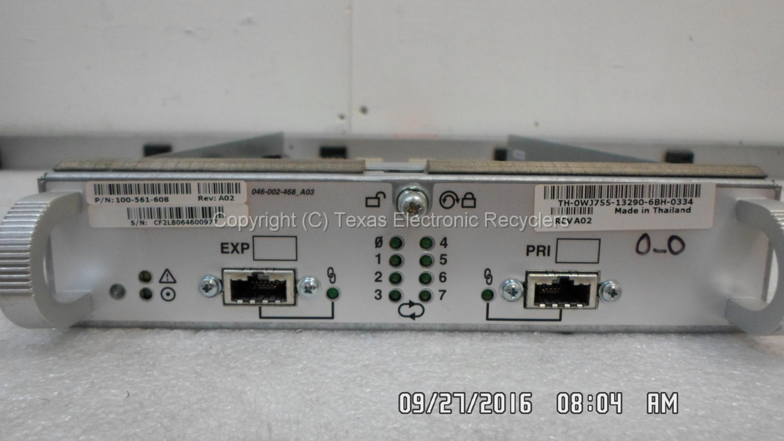 EMC 100-561-608 Dell 0WJ755 San DAE2 Controller Card