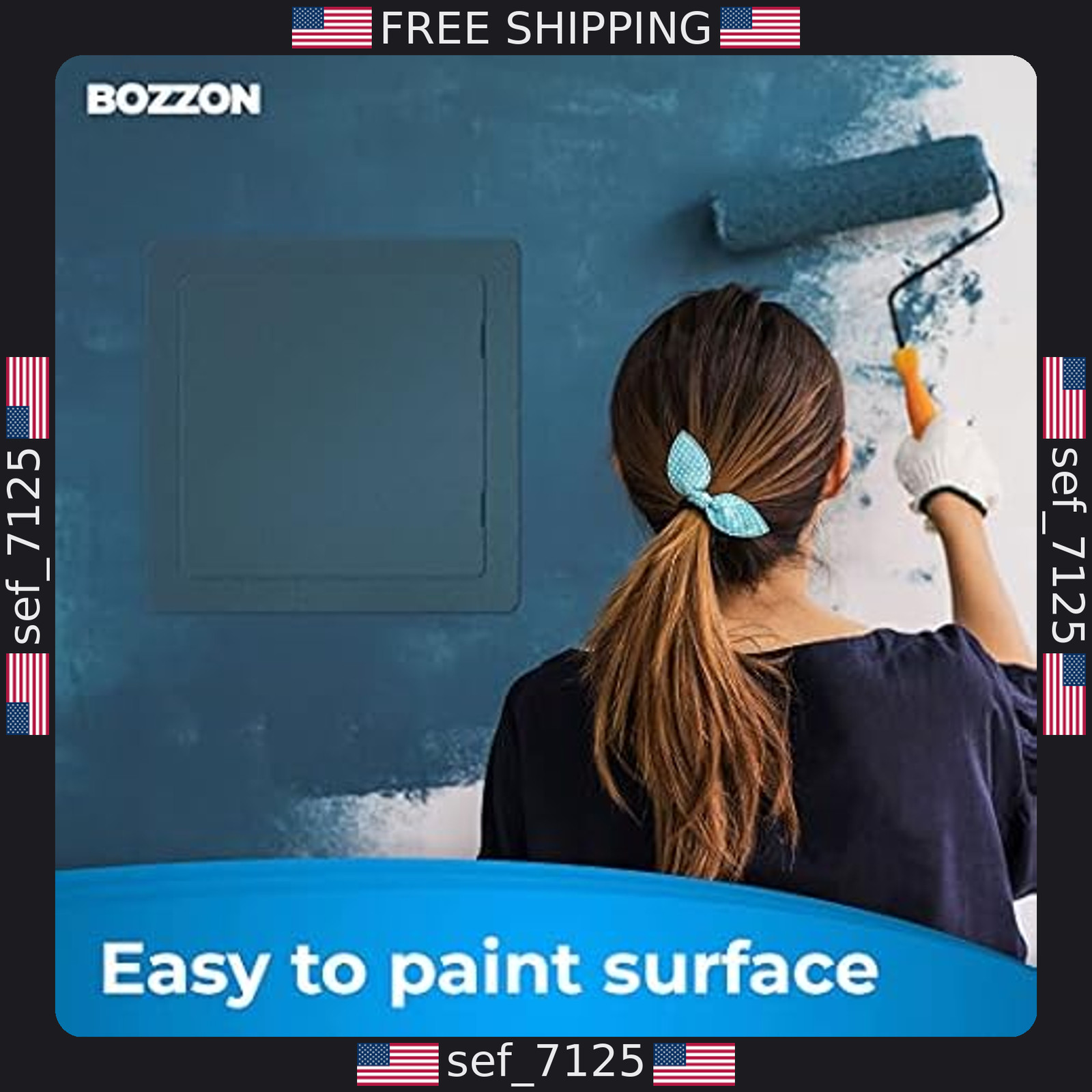 10x10 Inch Drywall Access Panel - Durable Plastic White Wall Cover Door