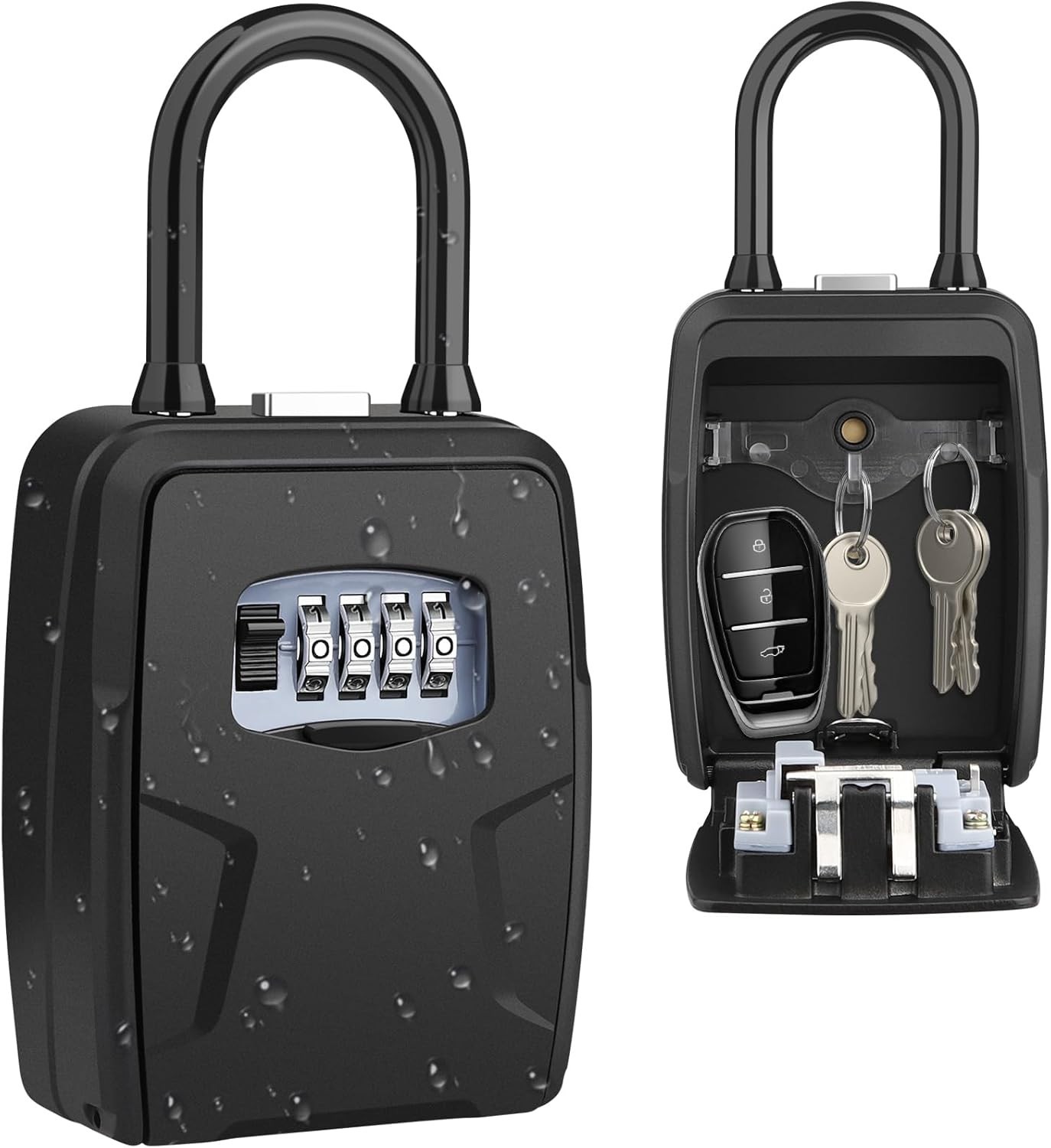 Caja de seguridad para llaves portátil, caja de seguridad para montar en la pare