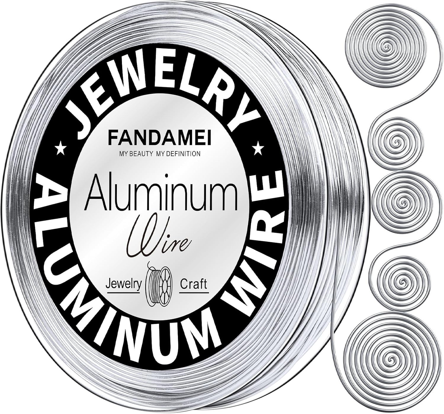 Craft Wire 20 Gauge 98 Feet, Silver Wire for Jewelry Making, Aluminum Wire for C