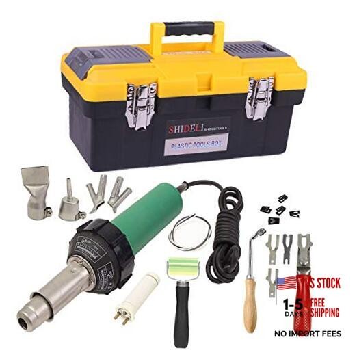 Beyondlife 1600W Plastic Welder Welding Tool Heat Heating Gun Torch Hot Set 1