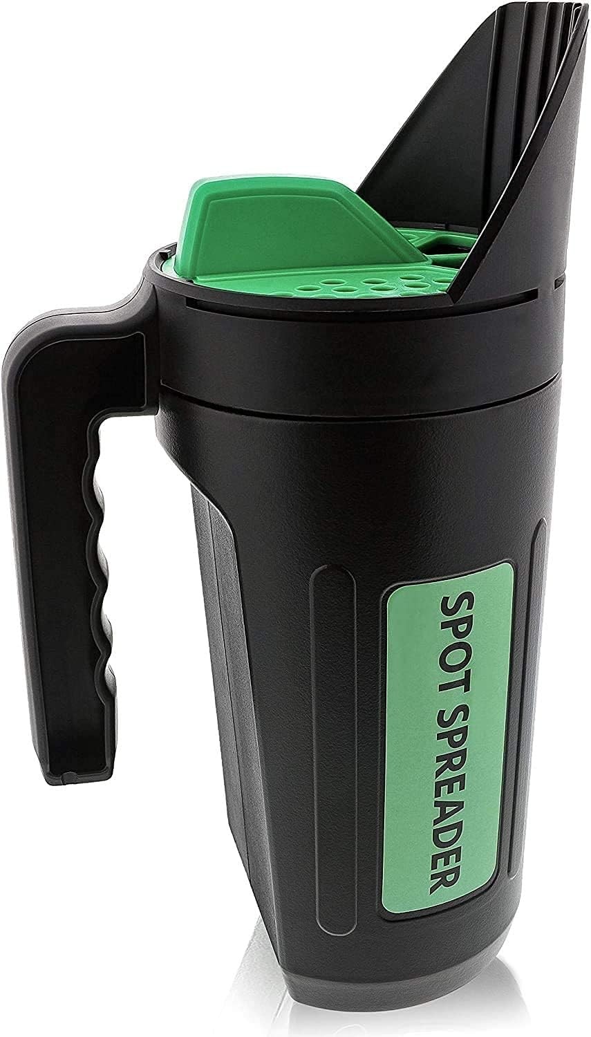 Hand Seed Spreader, Salt & Ice Melt Spreader, Fertilizer & De-Icer Shaker