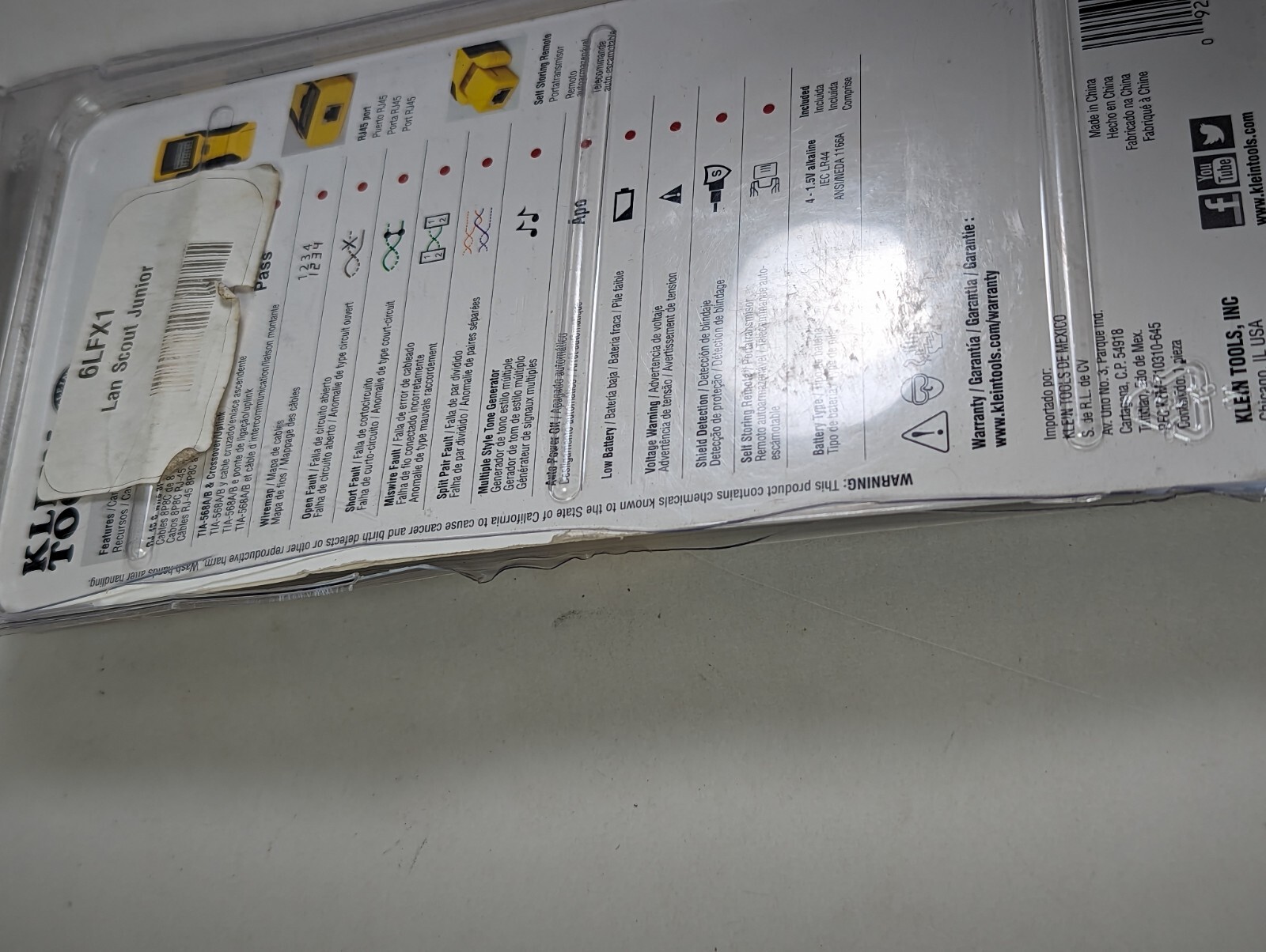 Klein Tools LAN Scout Jr Tester (OPEN BOX CONDITION)