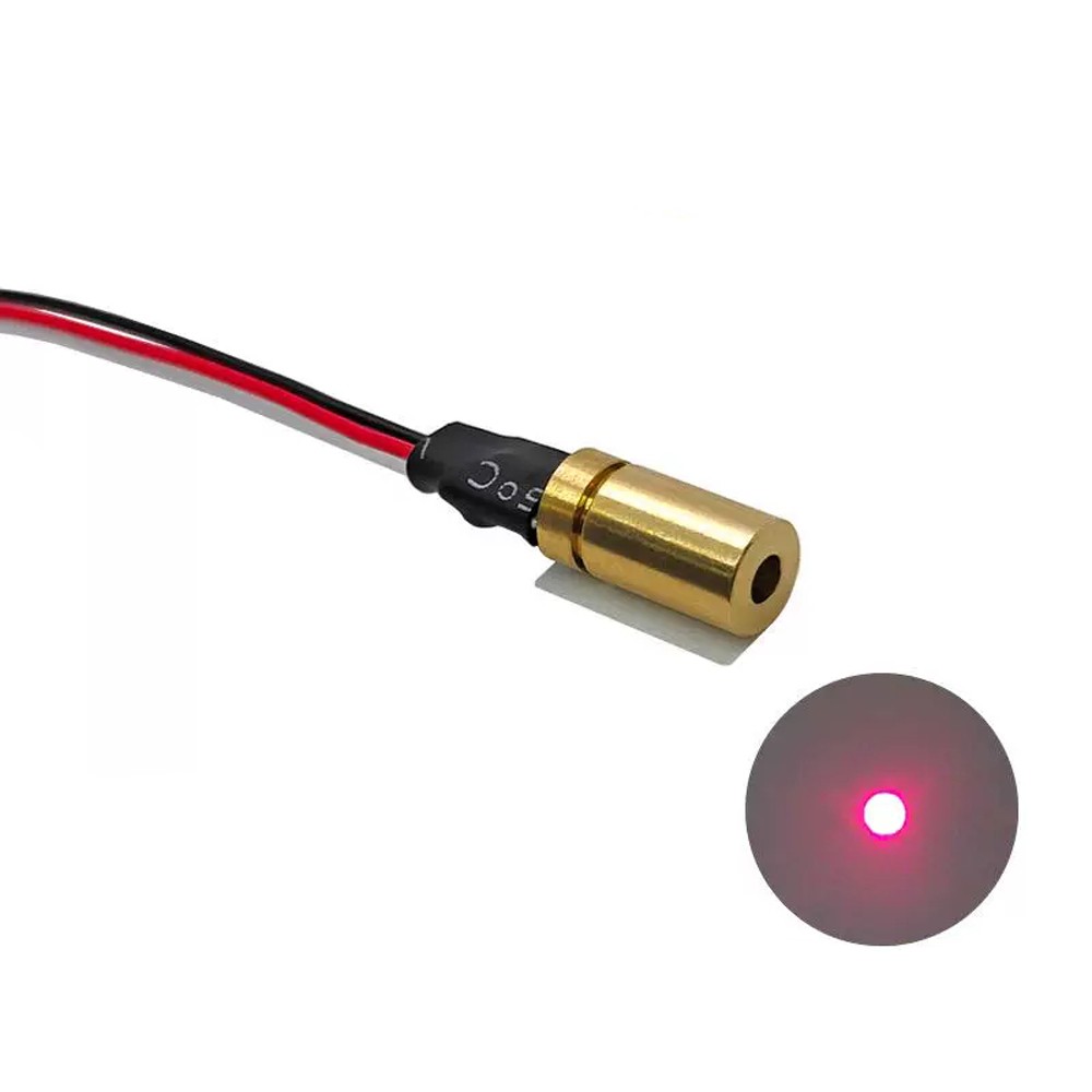 Φ6x12mm 650nm Red Laser Module 0.4mW-10mW Dot Positioning Laser Locator Light