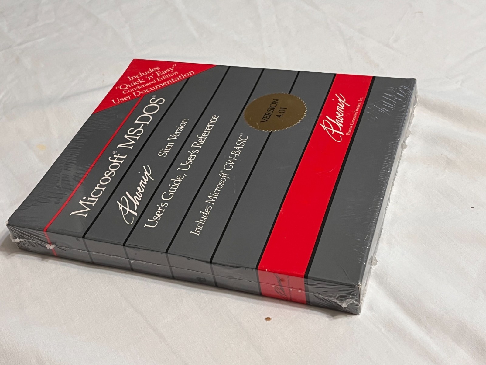 Phoenix Microsoft MS-DOS Operating System Version 4.01 w/GW Basic (SEALED)