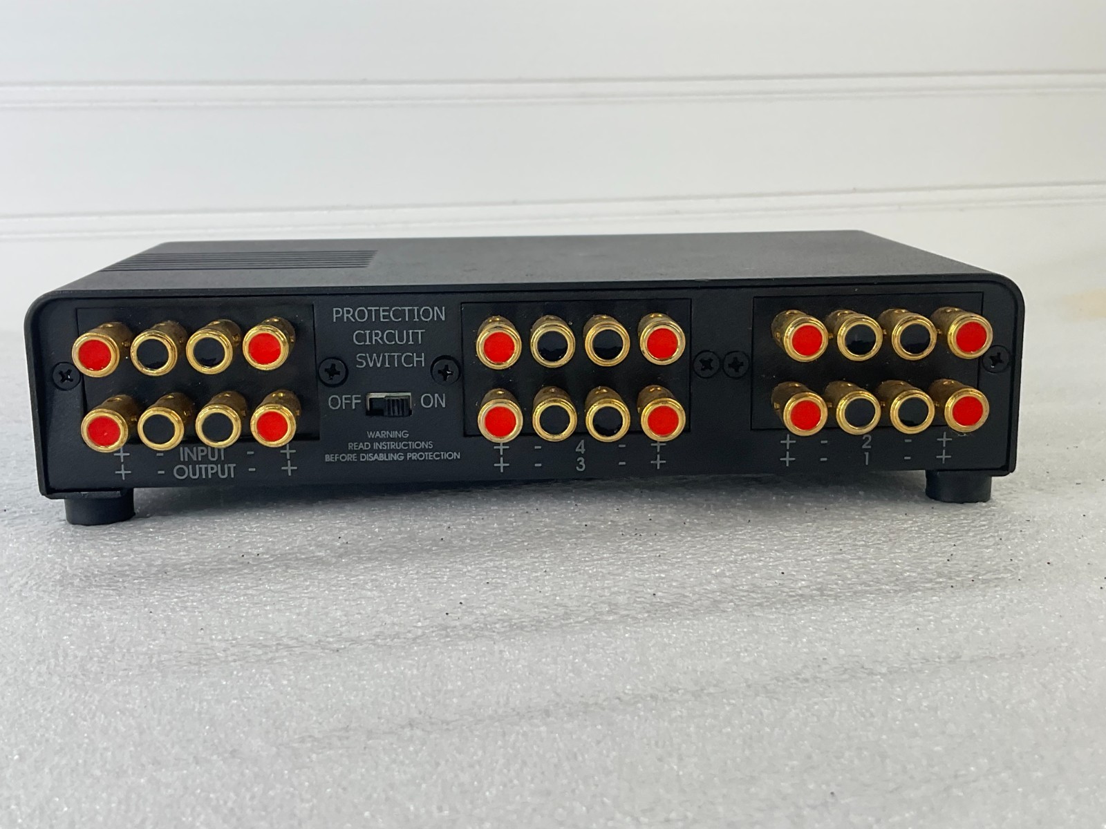 HTD SS41 4-Zone Speaker Selector Switch Audio Gold Binding Posts