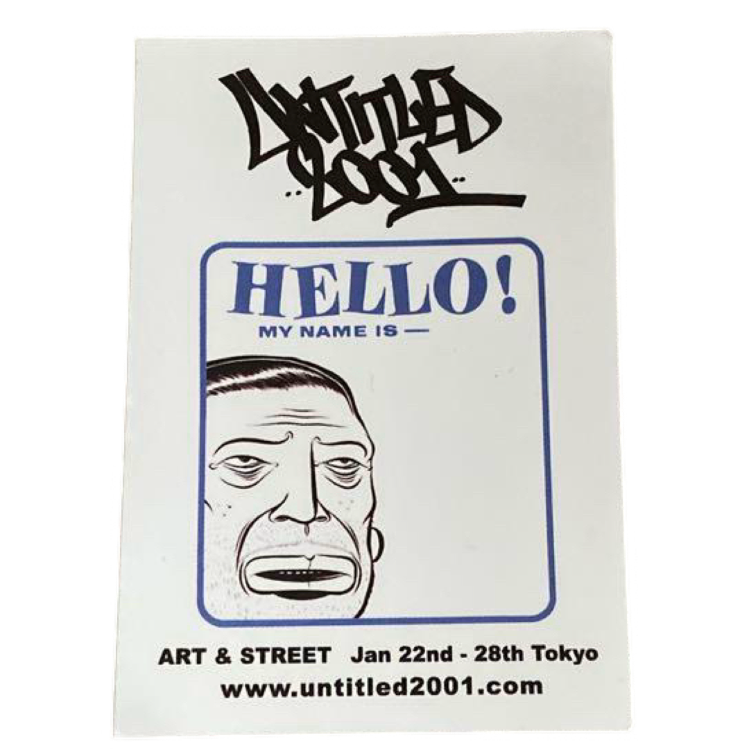 UNTITLED 2001 Barry McGee Sticker vintage
