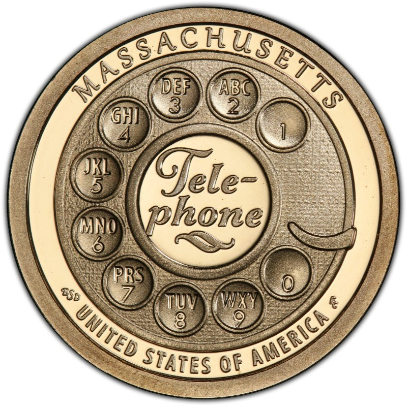 2020-S Proof Telephone Massachusetts Innovation Dollar 1$