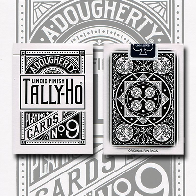 TALLY HO REVERSE FAN BACK WHITE DECK PLAYING CARDS BY ALOY STUDIOS