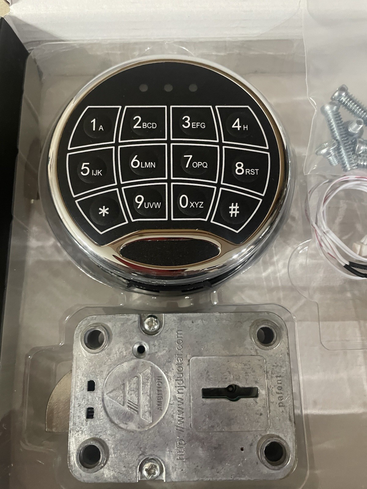 Ambition Gun Safe Lock Replacement Swing Bolt Lock 2 Override Keys