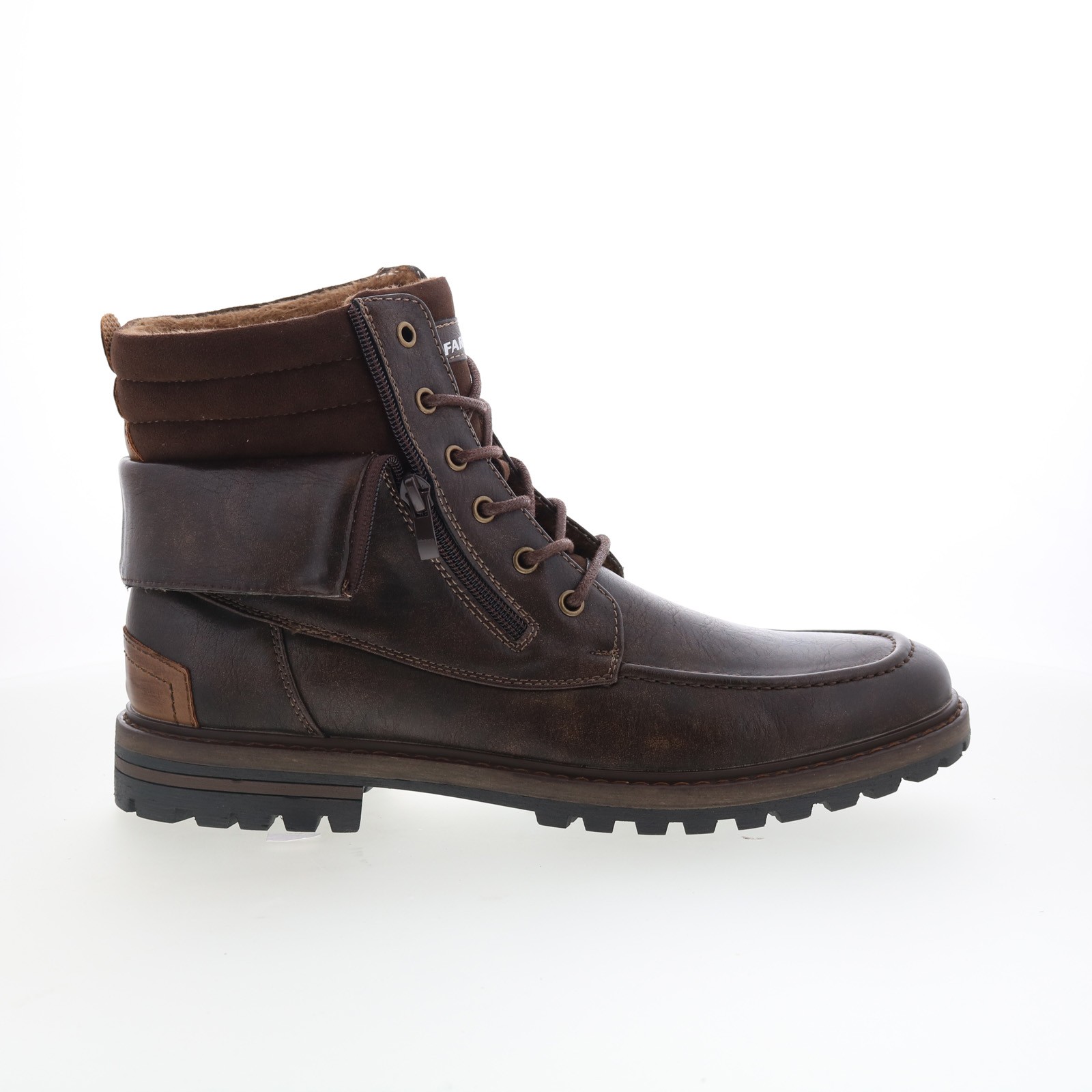 Faranzi James II FB41953 Mens Brown Synthetic Lace Up Casual Dress Boots