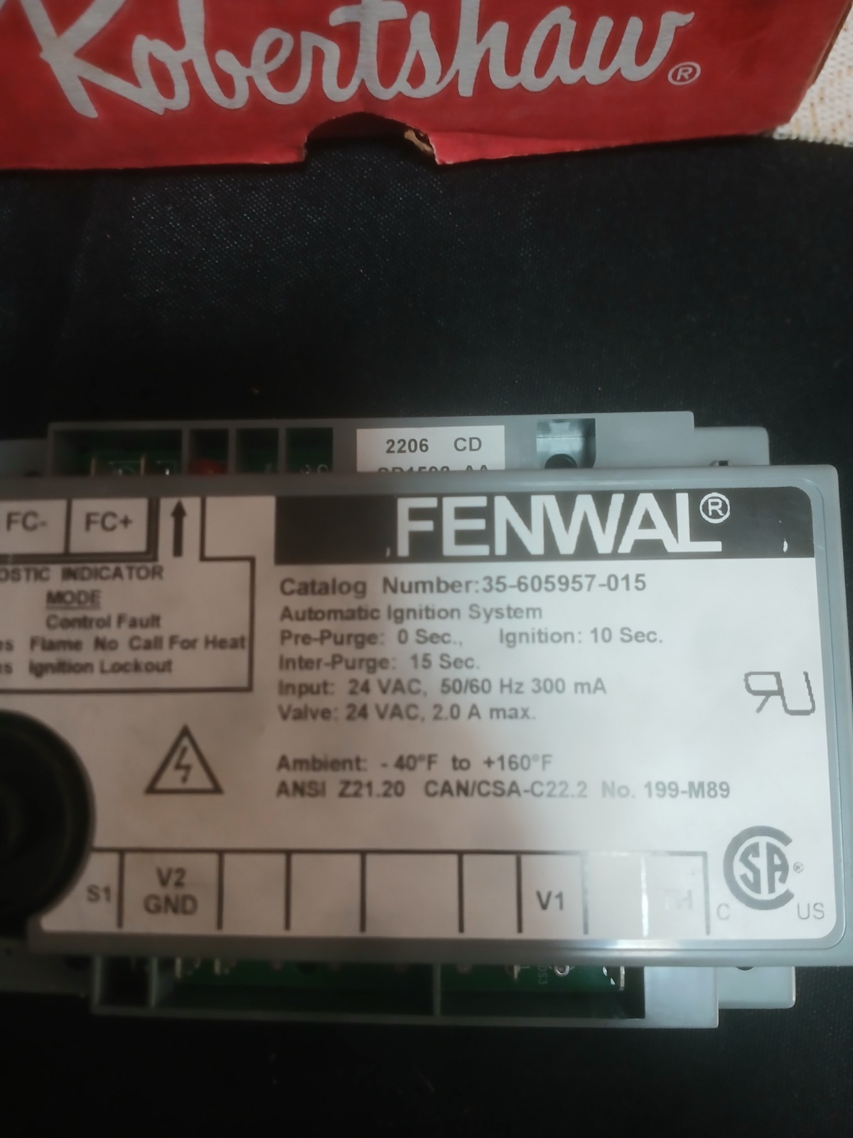 New Fenwal 35-605957-015 Ignition Module