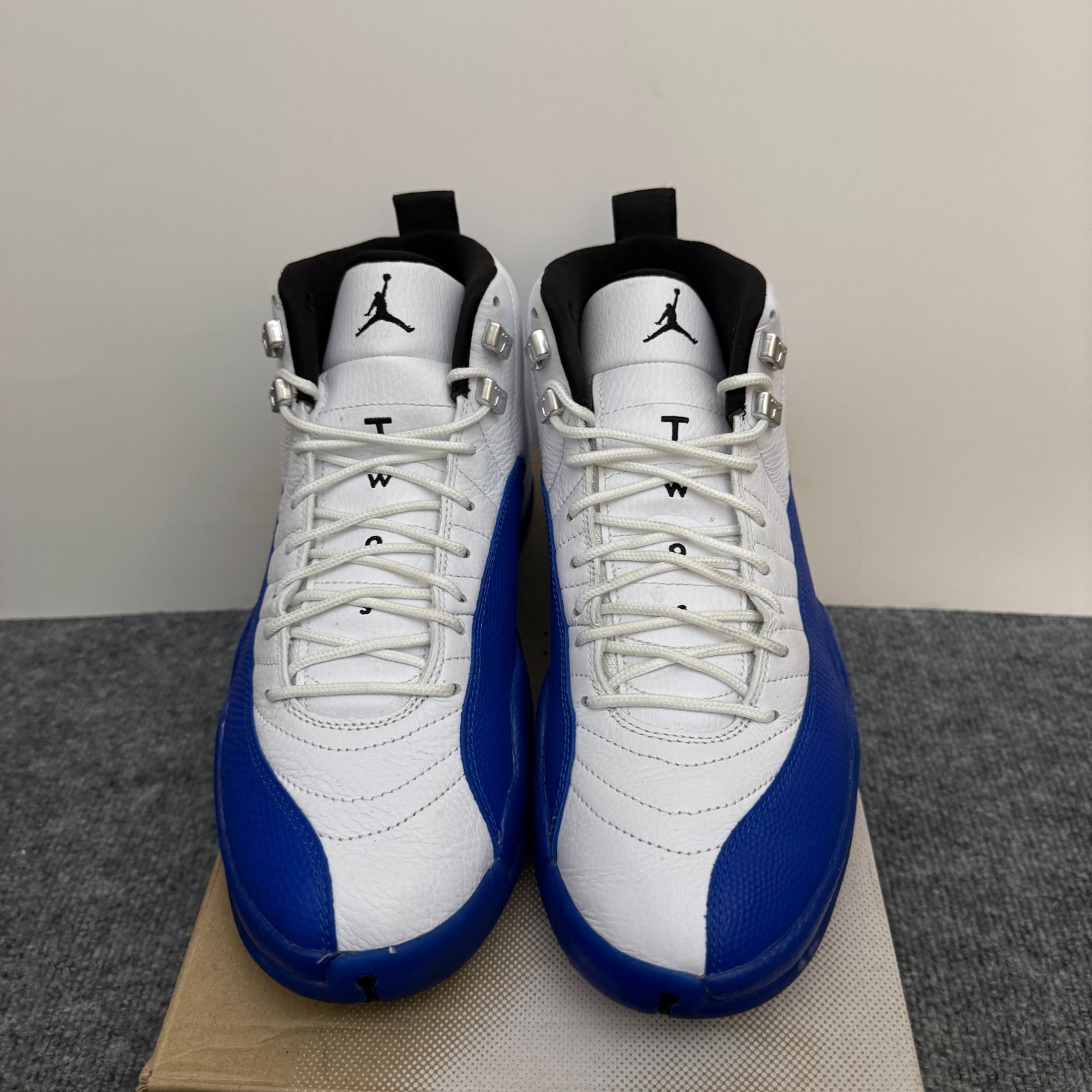 Nike Air Jordan 12 Retro "Blueberry" White Black Game CT8013 140 Men's Size 9.5