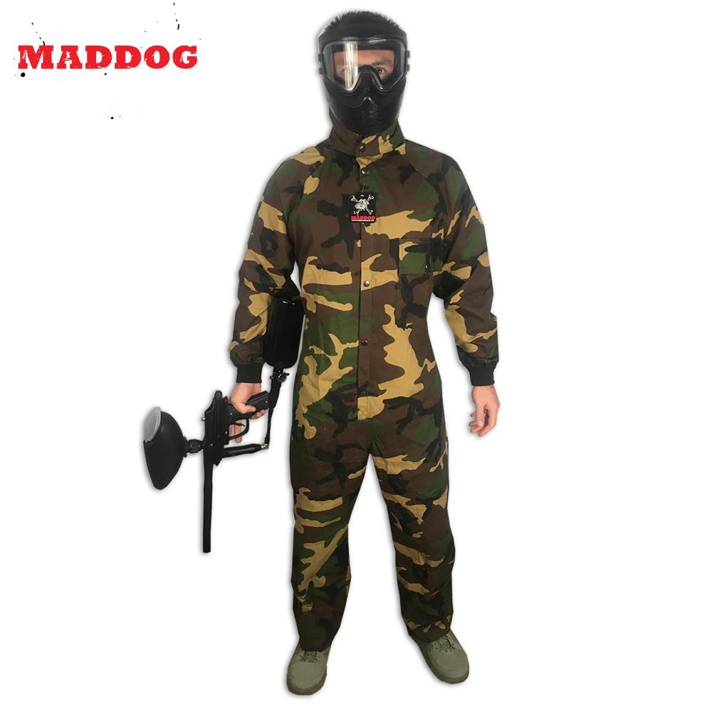 Maddog Tactical Paintball Rip Stop Coverall Jumpsuit - Camo - Small