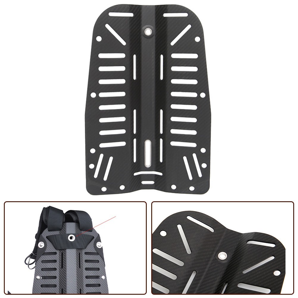 High Strength Dive Backplate for Cave Diving Carbon Fiber Construction