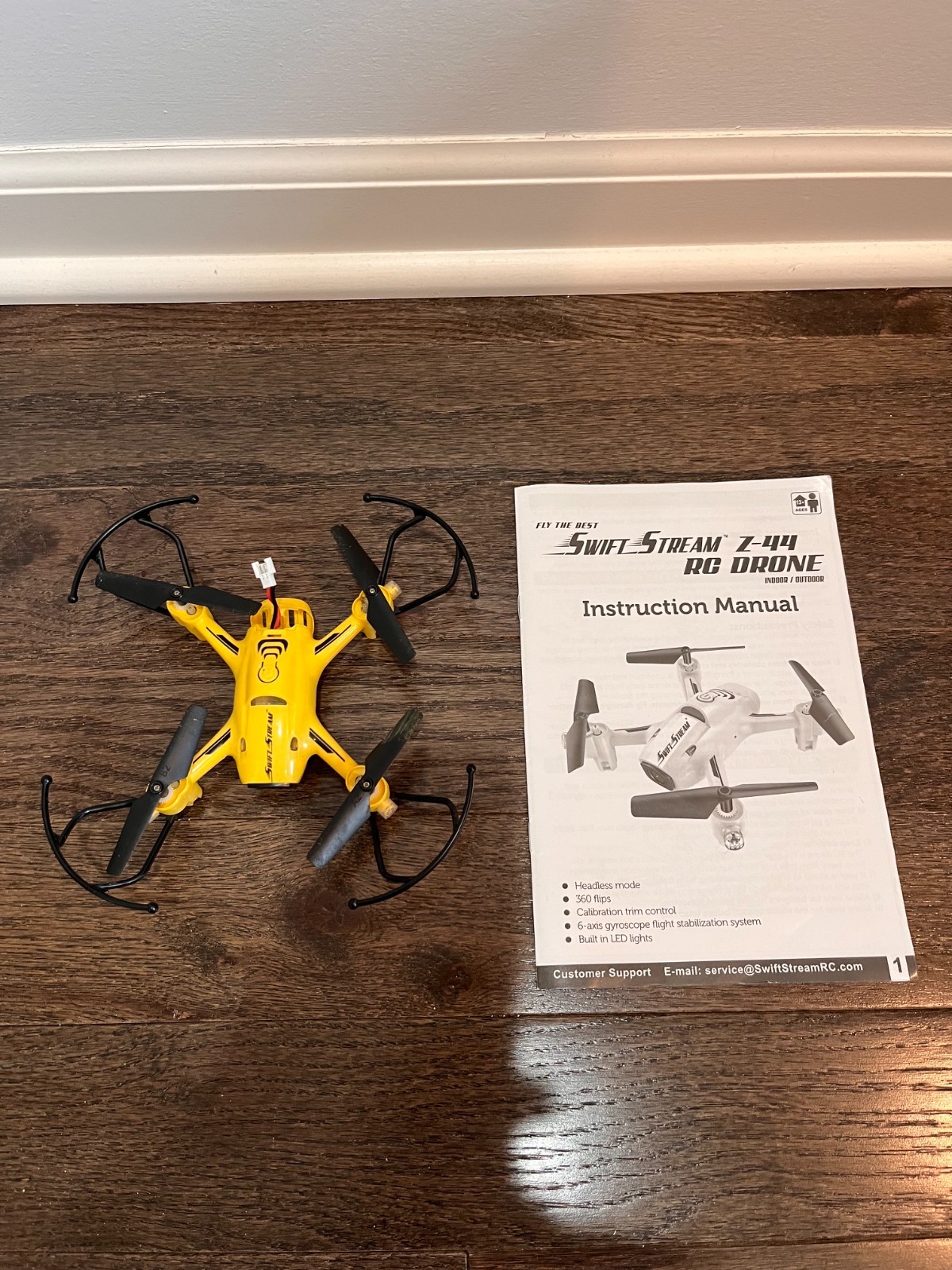 2 x Swift Stream Z-44 Quadcoper Drone 2.4 GHz Controller