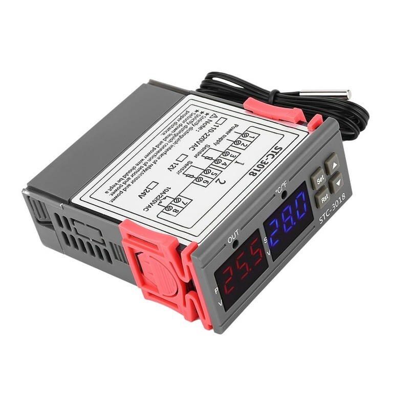 STC-3018 Digital Temperature Controller Sensor Thermostat with NTC Cable Length