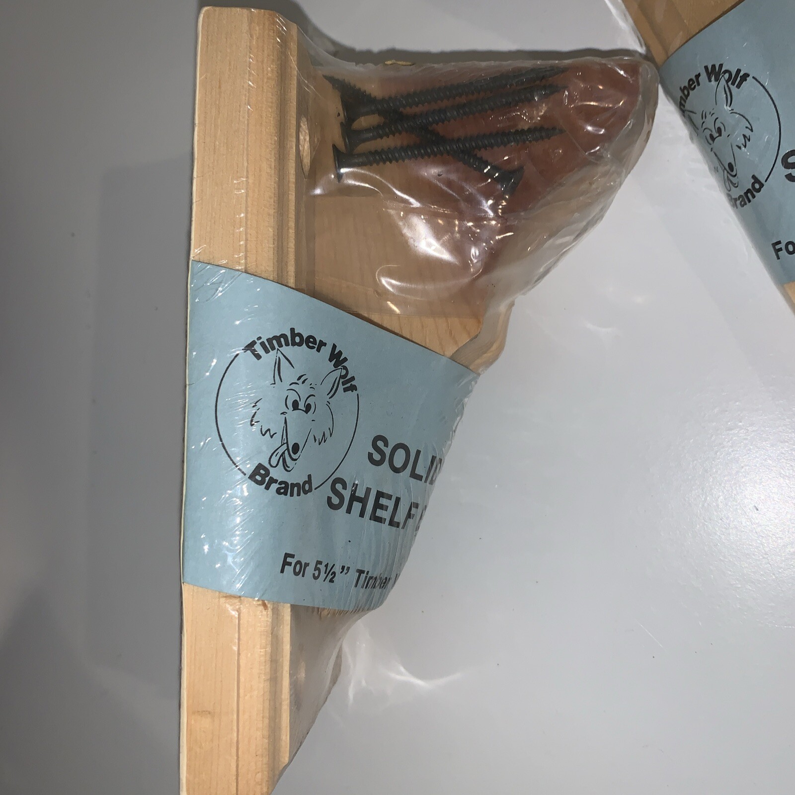 2 - New Timber Wolf Solid Wood 4" Shelf Brackets Ponderosa Pine