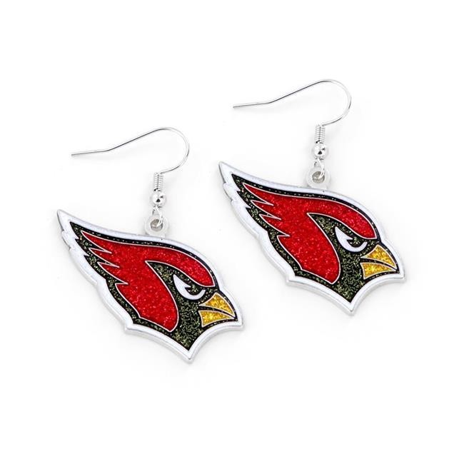 Amo 6326478987 Arizona Cardinals Glitter Dazzle Earrings
