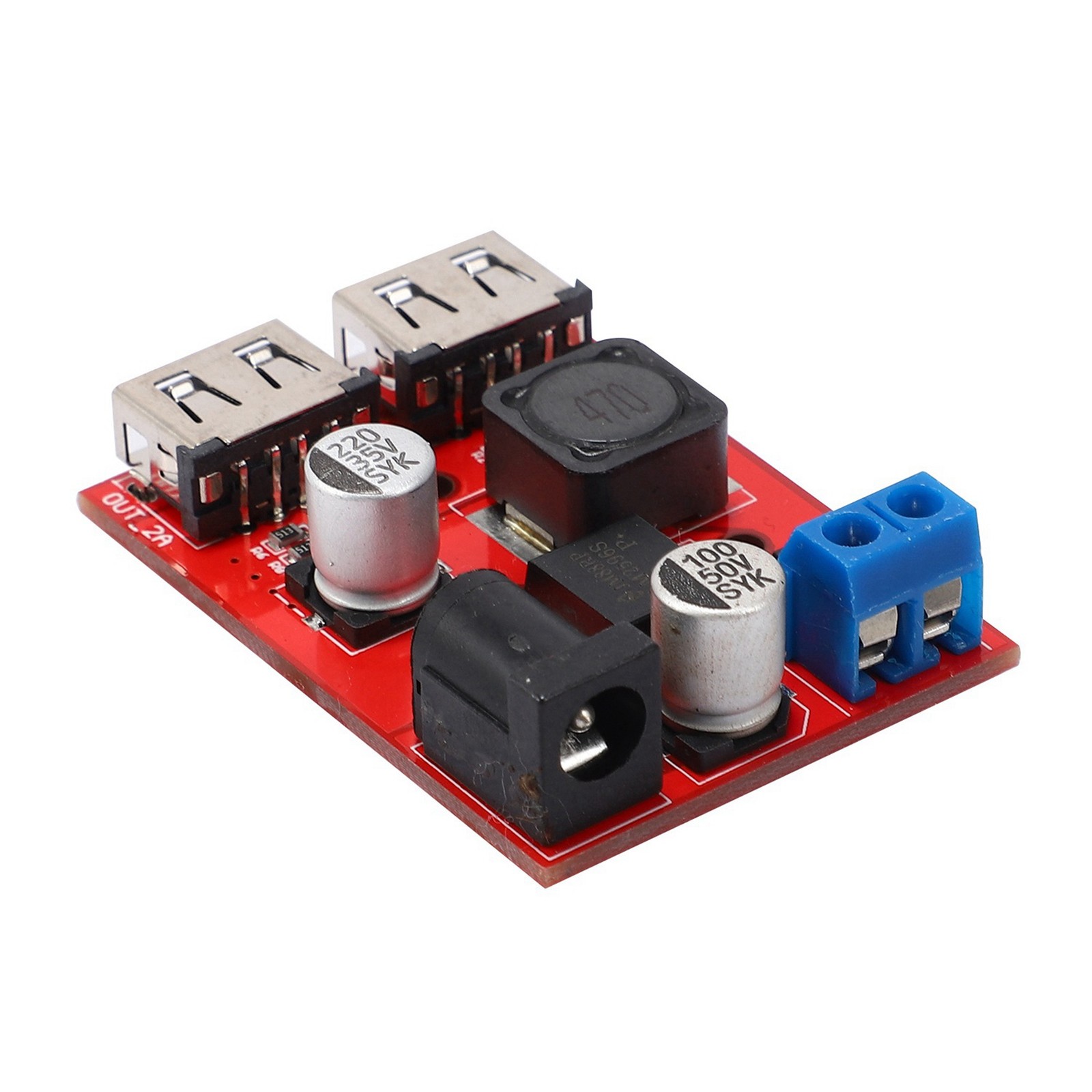 5X Dual USB DC-DC 9V 12V 24V 36V to 5V 3A Step Down Ab9349