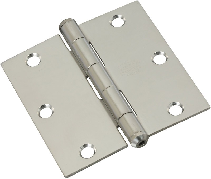 National Hardware N830-277 Corrosion Resist Stainless Steel Door Hinges 3 in.