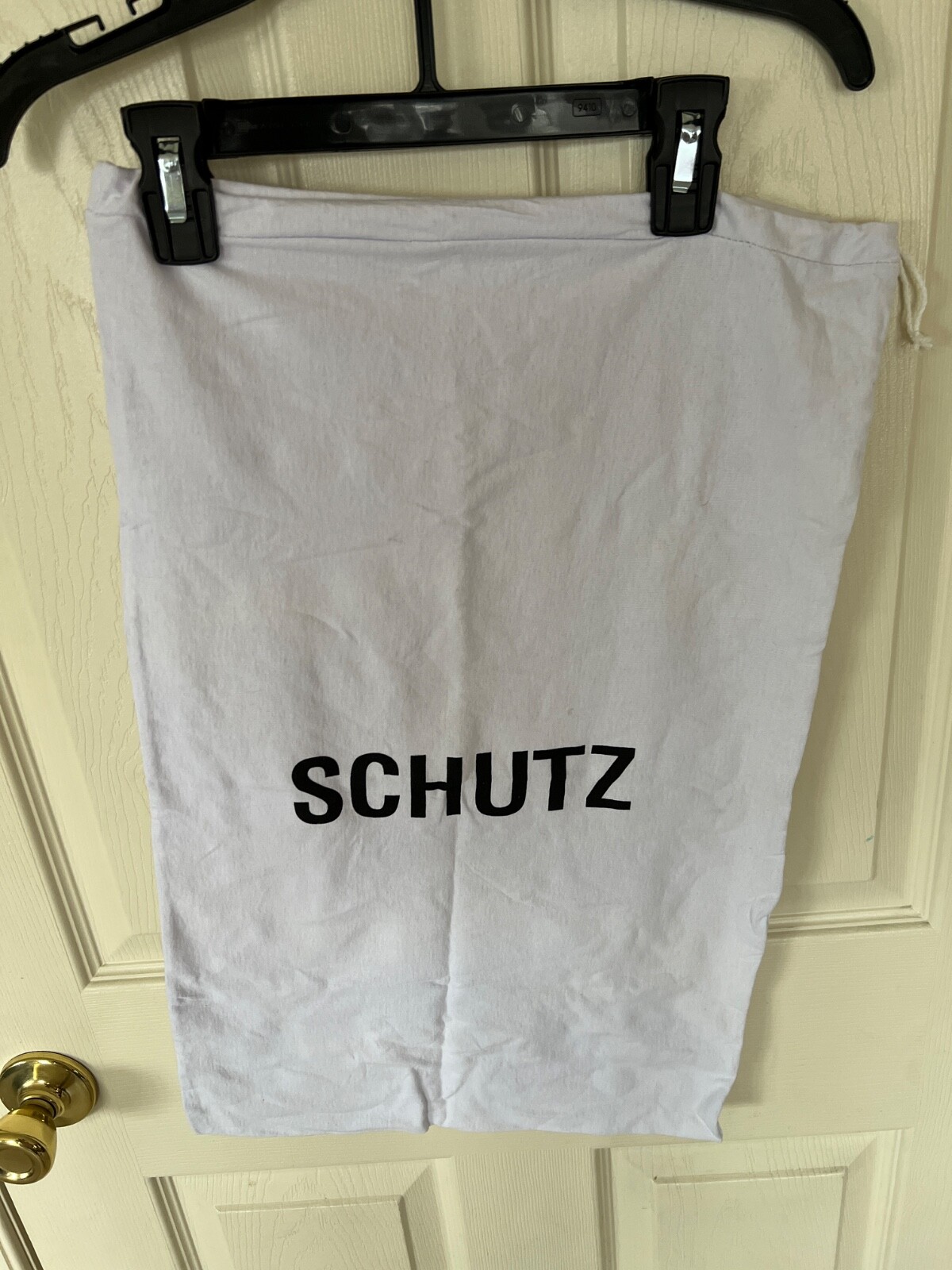 NEW SCHUTZ WHITE LARGE SHOES/HANDBAG DustBag Storage Travel Drawstring 14.5x22.5