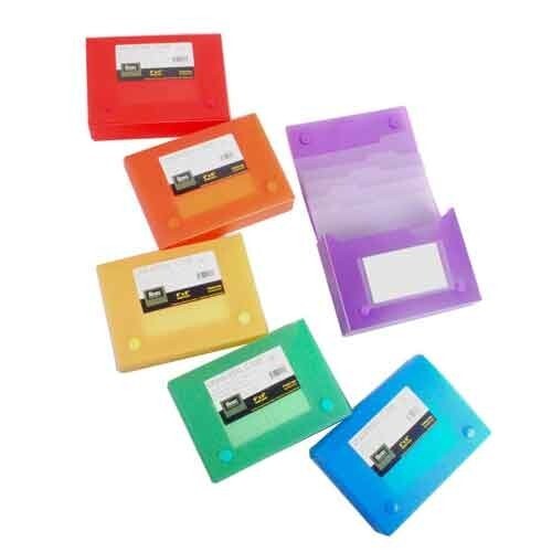 Filexec Universal Case 3X5 DBL Snap Closure Dividers Asst Colors School Office