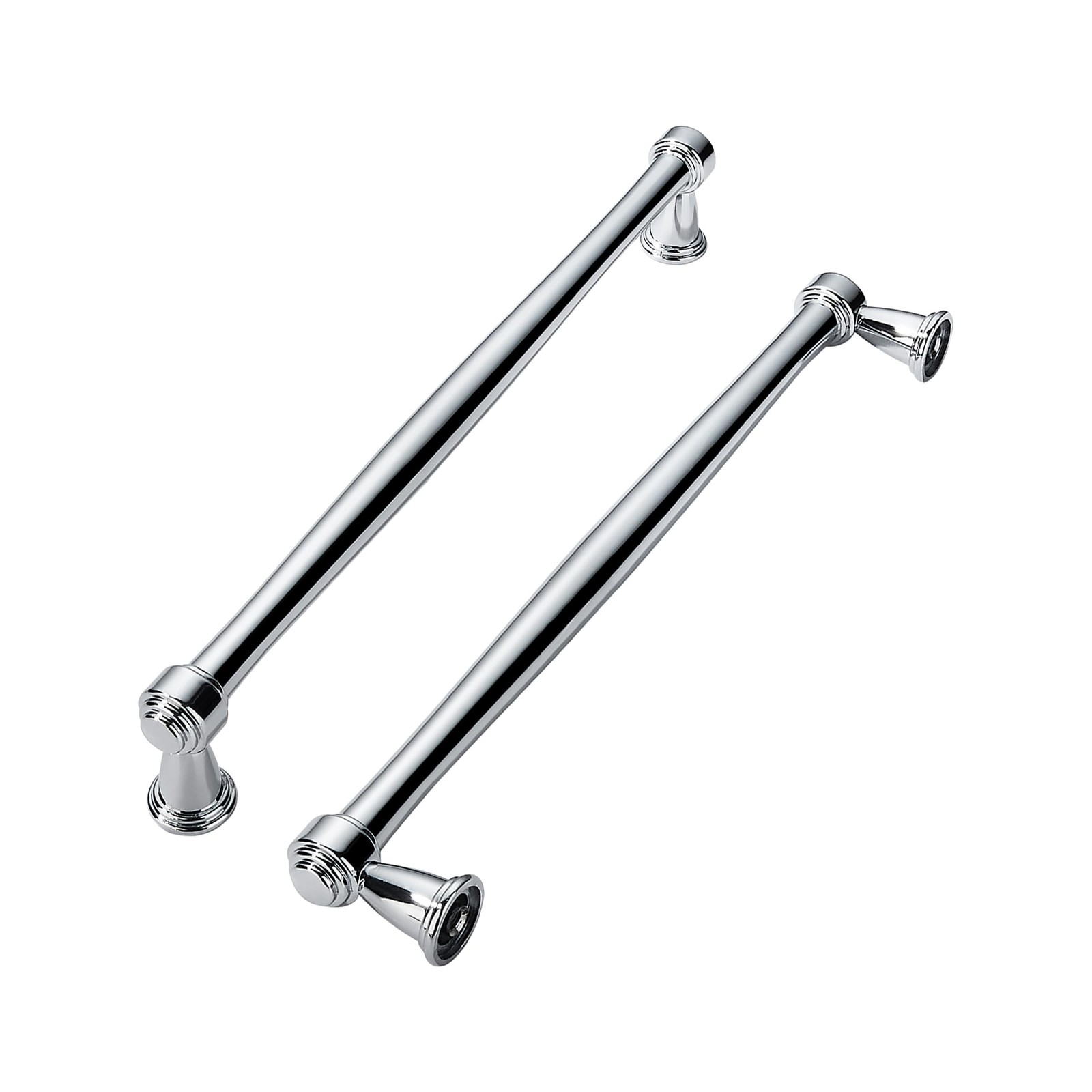 khtumeware 10 Pack 8 Inch(203mm) Vibrant Polished Chrome Cabinet pulls Kitche...
