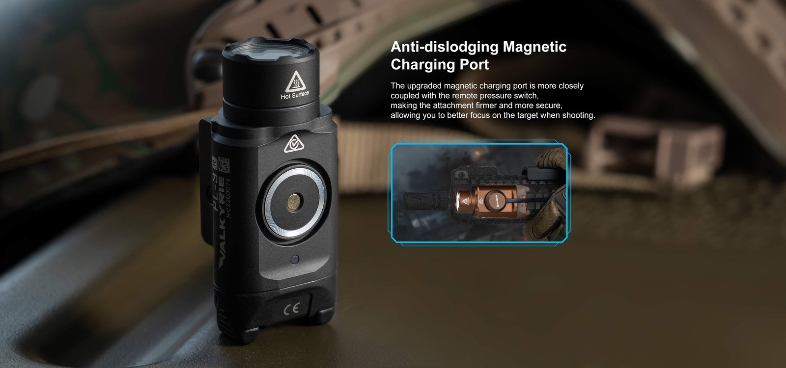 Olight PL-3R Valkyrie 1500 Lumen Rechargeable Mountable Tactical Flashlight (TN)