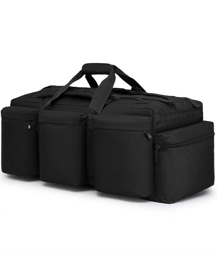 Assault Holdall 100L Black Tactical Bag Military Rucksack Army Police Security
