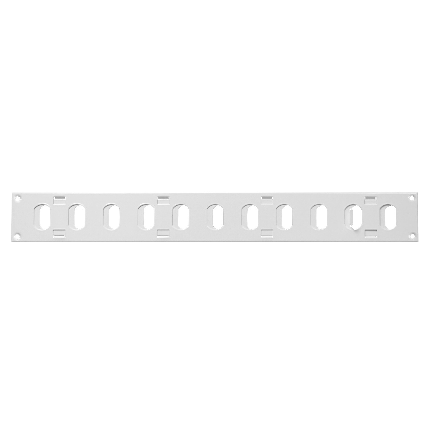 White Metal Grid Aerator 400mm x 50mm With Flat Switch Louvre Tube