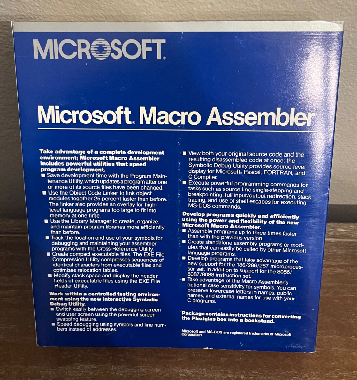 UNTESTED RARE VTG 1985 Microsoft Macro Assembler 4.0 Disk, Manual, Literature