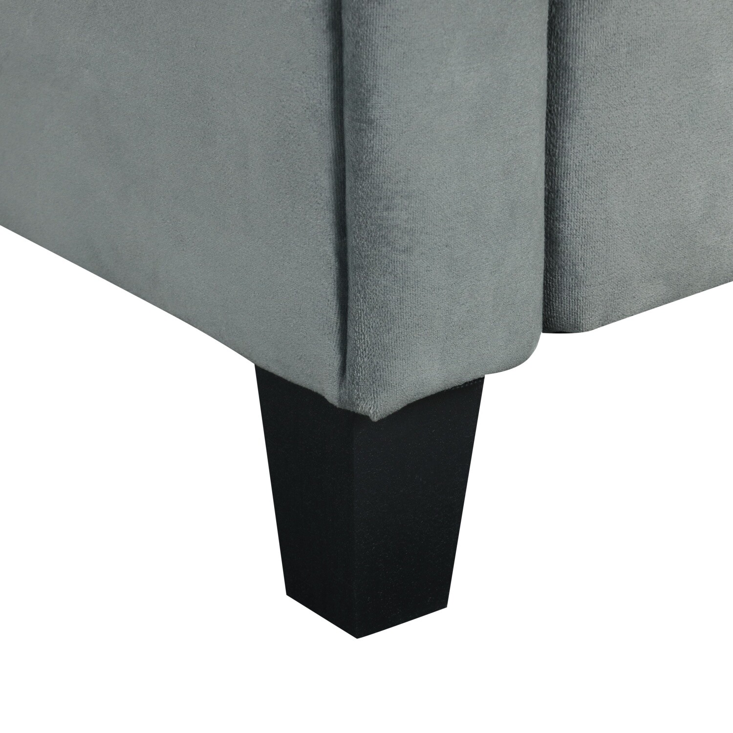 3 Seater Sofa Couch Upholstered Sofa Couch Home Living Room Furniture Gray/Black