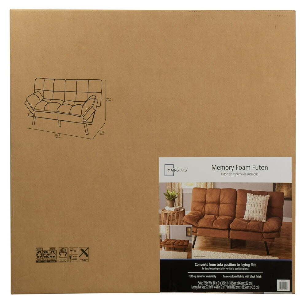 Memory Foam Futon Sofa Bed Couch Sleeper Convertible Foldable Loveseat FULL Size