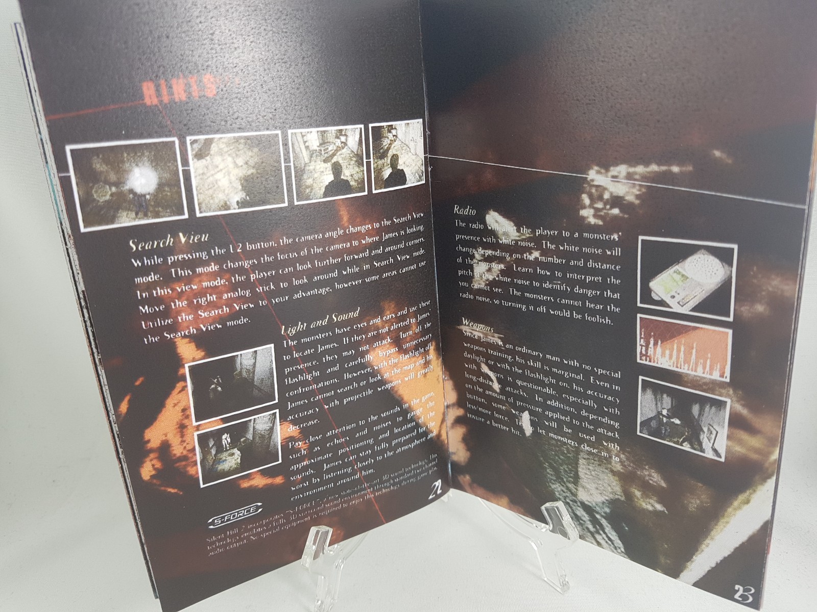 MANUAL PS2 - SILENT HILL 2 - Sony Playstation2 'Replacement' Instruction Booklet