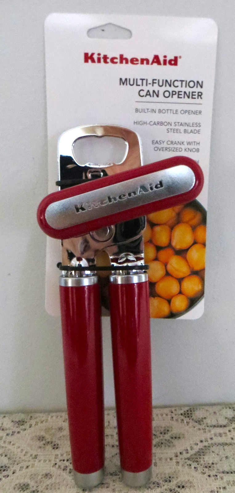 KitchenAid Multi Function Can Opener in Glossy RED - HERA