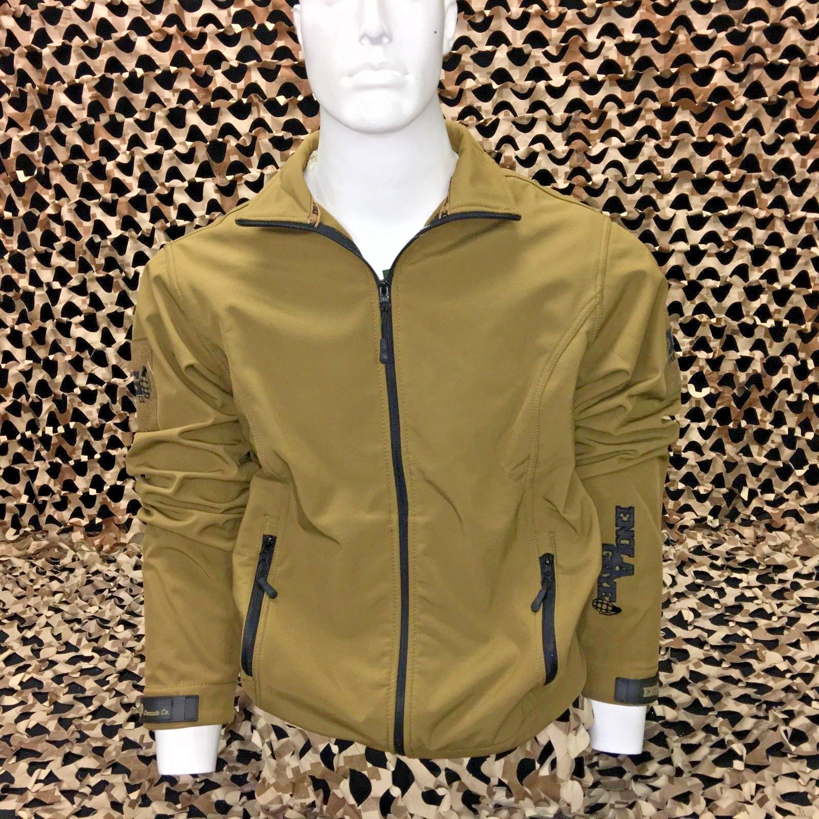 NEW Enola Gaye TechOne Windbreaker Jacket - Tan - Large