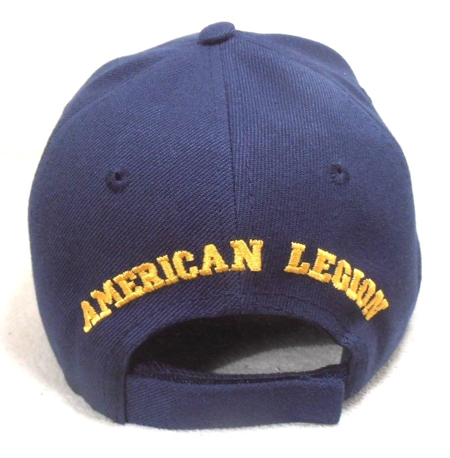 AMERICAN LEGION MILITARY CAP AMERICAN LEGION HAT NAVYBLUE WITH INSIGNIA